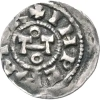 Denier - Otto II as king and emperor, Lucca mint