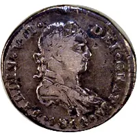 1/2 Real - Fernando VII Royalist Coinage