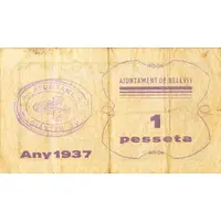1 Peseta Bellvís