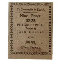 9 Pence Colony of Pennsylvania