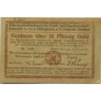 10 Pfennig Gold Arbeitgeberverband der Edel- und Unedelmetall-Industrie
