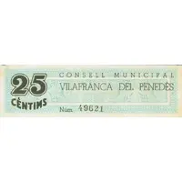 25 Céntimos Vilafranca del Penedès
