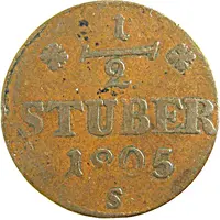 1/2 Stuber - Maximilian IV Joseph