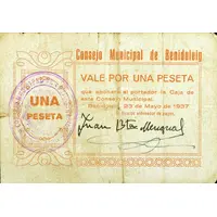 1 Peseta Benidoleig