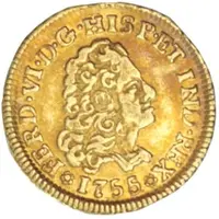 1 Escudo - Fernando VI bust of Felipe V