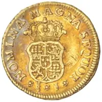 1 Escudo - Fernando VI bust of Felipe V