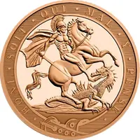 1/2 Sovereign - Charles III Saint George and dragon, Gold Proof