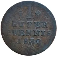 1 Pfennig - William II and Frederick William