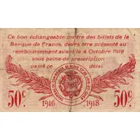 50 Centimes - Chambre de Commerce de Blois et du Loir-et-Cher