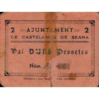 2 Pesetas Castellnou de Seana
