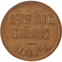 10 Pfennig - Hanau Heinr. and Aug. Brüning