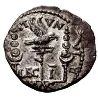 Denarius MACRIA N A LIB LEG I, Africa