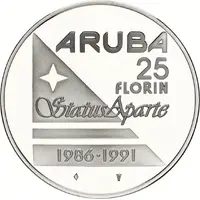 25 Florin - Beatrix Status Aparte