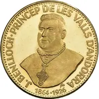 25 Diners Bishop Benlloch of Urgel, gold