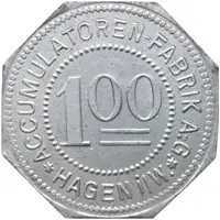 1 Mark - Hagen Accumulatoren-Fabrik