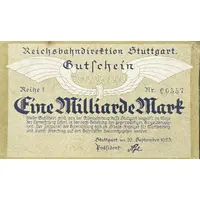 1 000 000 000 Mark Reichsbahndirektion