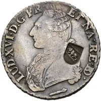 40 Batzens counterstamped French écu of Louis XVI