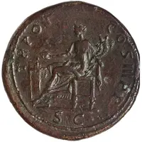 Sestertius - Trajan TR POT COS III P P S C, Concordia