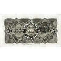 50 Céntimos Silver certificate, 'en moneda acuñada de plata'