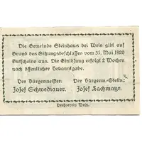 10 Heller Steinhaus bei Wels