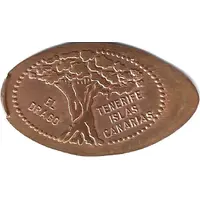 Elongated coin - Tenerife Dragon tree