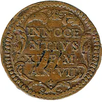 1 Quattrino - Innocent XI Inscription
