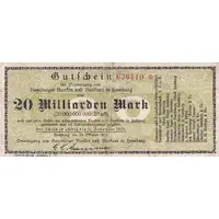 20 000 000 000 Mark Vereinigung von Hamburger Banken und Bankiers