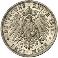 3 Mark - Ernest August Wedding - Pattern