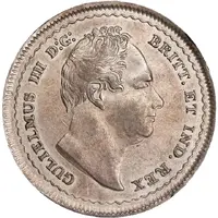 1 Rupee 1834 Latin Pattern