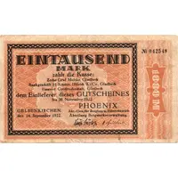 1000 Mark Phoenix Aktien-Gesellschaft für Bergbau und Hüttenbetrieb