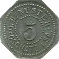 5 Pfennigs - Oschatz G.H. Nuster