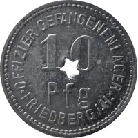 10 Pfennig - Friedberg Offizier Gefangenenlager