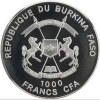 1000 Francs CFA Cercocebus Atys