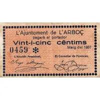 25 Céntimos L'Arboç