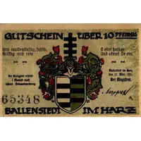 10 Pfennigs black serial number