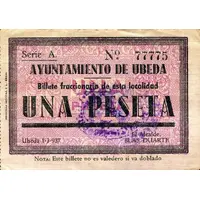 1 Peseta Úbeda