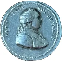 Quinaire Louis XVIII aux chiffre du roi