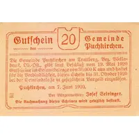 20 Heller Puchkirchen am Trattberg