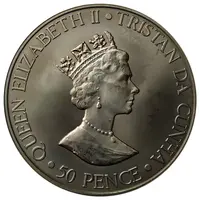 50 Pence - Elizabeth II Princess Anne