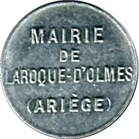 5 Centimes - Mairie de Laroque d'Olmes - Ariége