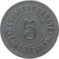 5 Pfennig - Landsberg an der Warthe