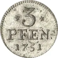 3 Pfennig - Frederick Alexander