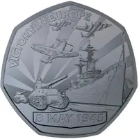 50 Pence - Charles III British Armed Forces, Silver