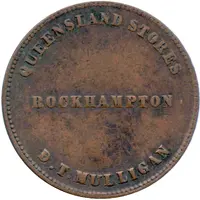 1/2 Penny - D.T. Mulligan Rockhampton, Queensland