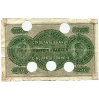 50 Francs Neuchâtel Commercial Bank