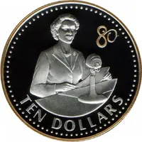 10 Dollars - Elizabeth II Queen Elizabeth keeping a radio speech