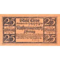 25 Pfennigs orange issue