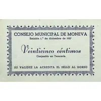 25 Céntimos Moneva