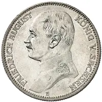 2 Marks - Frederick August III Trial strike