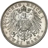 2 Marks - Frederick August III Trial strike